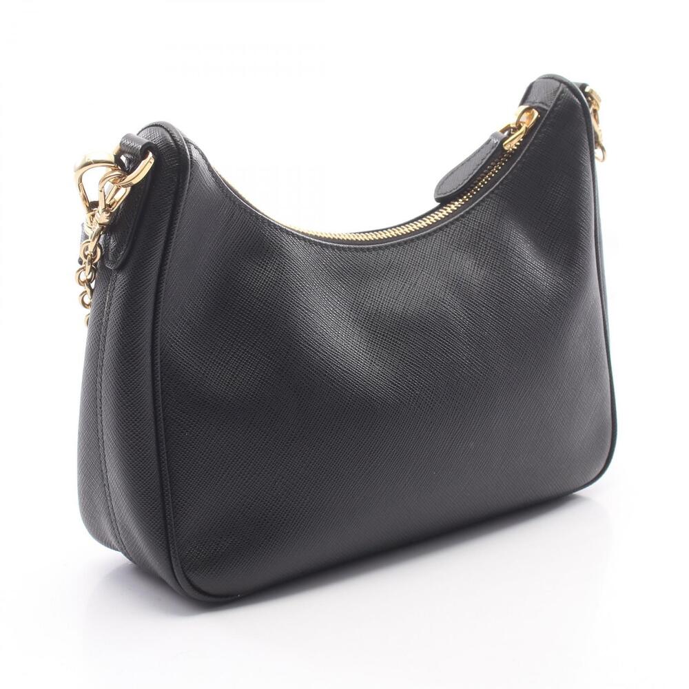 Prada Re Edition Saffiano Leather Shoulder Bag Black - Picture 2 of 7